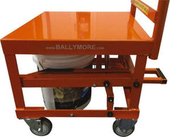 Ballymore - 400 Lb Capacity, 20" Wide x 27" Long x 42" High Mobile Cart - 1 Shelf, Steel, 2 Rigid/2 Swivel Casters - Top Tool & Supply