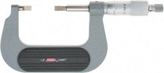 SPI - 1" to 2" Mechanical Painted Blade Micrometer - 0.0002" Accuracy, 0.03" Blade Thickness, Ratchet Stop Thimble - Top Tool & Supply