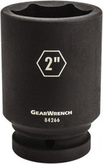 GearWrench - 1" Drive 1-1/2" Deep Impact Socket - 6 Points, 4-1/4" OAL - Top Tool & Supply