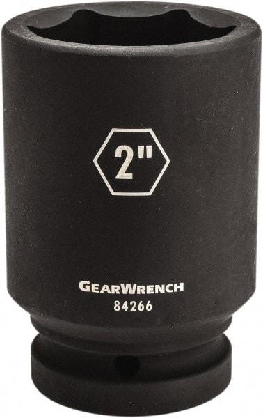 GearWrench - 1" Drive 1-7/8" Deep Impact Socket - 6 Points, 4-1/4" OAL - Top Tool & Supply