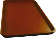 Made in USA - 14-1/4" Long x 9-1/2" Wide x 1-1/4" Deep Lid Tray - Polypropylene - Top Tool & Supply