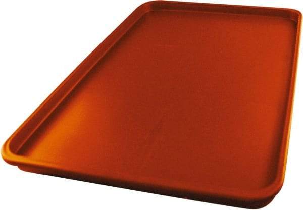 Made in USA - 14-1/4" Long x 9-1/2" Wide x 1-1/4" Deep Lid Tray - Polypropylene - Top Tool & Supply