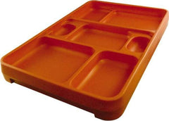 Made in USA - 14-1/4" Long x 9-1/2" Wide x 1-3/4" Deep Tray - Polypropylene - Top Tool & Supply