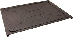 Made in USA - 17-1/2" Wide x 1" High, Gray Bin Cover - Use with Barracuda Box - Top Tool & Supply