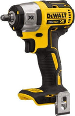 DeWALT - 3/8" Drive 20 Volt Mid-Handle Cordless Impact Wrench & Ratchet - 2,800 RPM, 0 to 3,200 BPM, 150 Ft/Lb Torque, Lithium-Ion Batteries Not Included - Top Tool & Supply