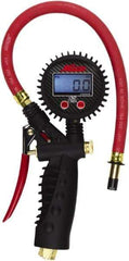 Milton - 0 to 255 psi Digital Straight Tire Pressure Gauge - AAA Battery, 15' Hose Length - Top Tool & Supply