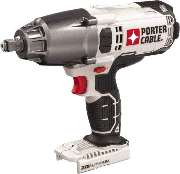 Porter-Cable - 1/2" Drive 20 Volt Mid-Handle Cordless Impact Wrench & Ratchet - 1,700 RPM, 330 Ft/Lb Torque, Lithium-Ion Batteries Not Included - Top Tool & Supply