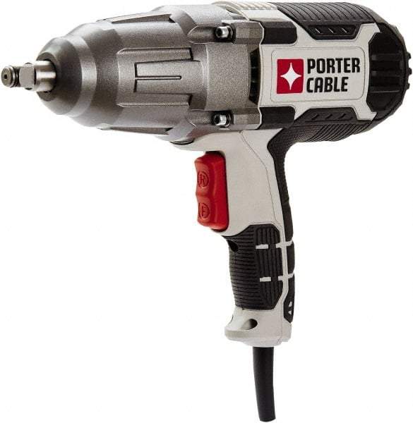 Porter-Cable - 1/2" Drive, 450 Ft/Lb Torque, Pistol Grip Handle, 2,600 RPM, Impact Wrench - 7 Amps, 12 Volts - Top Tool & Supply