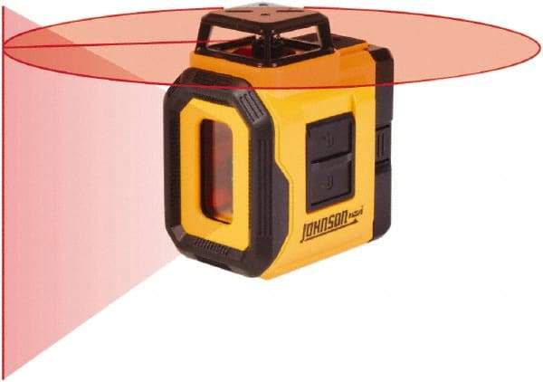 Johnson Level & Tool - 2 Beam 50' Max Range Self-Leveling Laser - Red Beam, 3/16" at 30' Accuracy - Top Tool & Supply