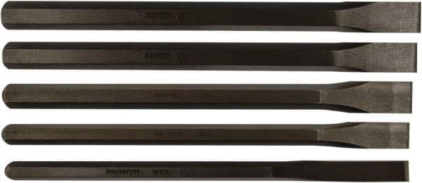 Mayhew - 5 Piece Cold Chisel Set - Sizes Included 1/2 to 1" - Top Tool & Supply