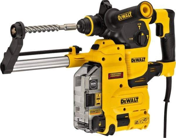 DeWALT - 120 Volt 1" SDS Plus Chuck Electric Rotary Hammer - 0 to 5,200 BPM, 0 to 1,150 RPM, Reversible - Top Tool & Supply