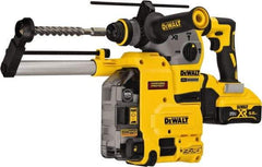 DeWALT - 20 Volt 1-1/8" SDS Plus Chuck Cordless Rotary Hammer - 0 to 4,480 BPM, 0 to 1,000 RPM, Reversible - Top Tool & Supply