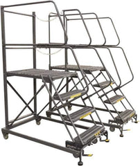 Ballymore - 96" 6 Step Single Entry Work Platform - Rolling Work Platform, 800 Lb Capacity, 60" Platform Height, 33" Base Width x 95" Base Depth, Grip Strut - Top Tool & Supply