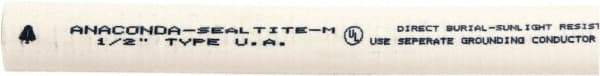 Anaconda Sealtite - 1/2" Trade Size, 500' Long, Flexible Liquidtight Conduit - Galvanized Steel & PVC, 12.7mm ID - Top Tool & Supply