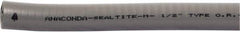 Anaconda Sealtite - 1-1/2" Trade Size, 150' Long, Flexible Liquidtight Conduit - Galvanized Steel & PVC, 1-1/2" ID, Gray - Top Tool & Supply