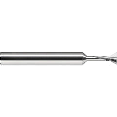 Harvey Tool - 10° 1/4" Cut Diam, 5/16" Cut Width, Solid Carbide Dovetail Cutter - Exact Industrial Supply