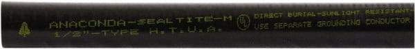 Anaconda Sealtite - 3/8" Trade Size, 800' Long, Flexible Liquidtight Conduit - Galvanized Steel & PVC, 3/8" ID, Black - Top Tool & Supply