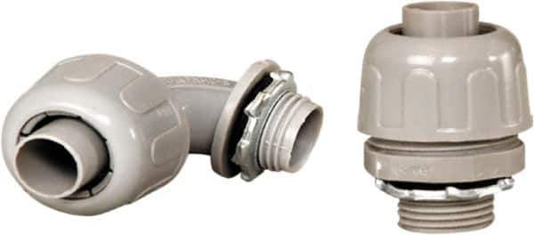 Anaconda Sealtite - 1/2" Trade, Nylon Threaded 90° Liquidtight Conduit Connector - Insulated - Top Tool & Supply