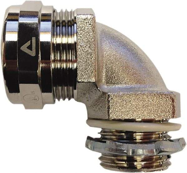 Anaconda Sealtite - 2" Trade, 316 Stainless Steel Threaded 90° Liquidtight Conduit Connector - Partially Insulated - Top Tool & Supply