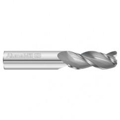 3/16 Dia. x 2 Overall Length 3-Flute .030 C/R Solid Carbide SE End Mill-Round Shank-Center Cut-Uncoated - Top Tool & Supply