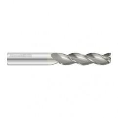 1/2 Dia. x 4 Overall Length 3-Flute Square End Solid Carbide SE End Mill-Round Shank-Center Cut-FC5 - Top Tool & Supply