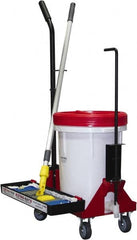 Fas-trak - Janitor Carts & Caddies Type: Floor Finisher Tool Cart Material: HDPE Plastic; Metal - Top Tool & Supply