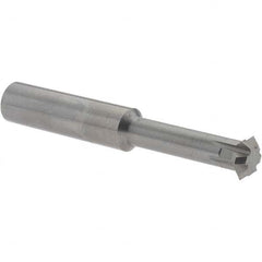 Accupro - 3/8° 3/8" Cut Diam, 1/8" Cut Width, 3/8" Shank, Solid Carbide Double-Angle Cutter - Top Tool & Supply