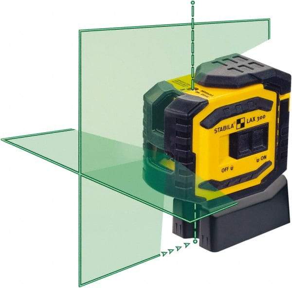 Stabila - 4 Beam 60' Max Range Cross Line & Plumb Points - Green Beam, 3/32" at 30' Accuracy, 1828.8mm Long, Battery Included - Top Tool & Supply