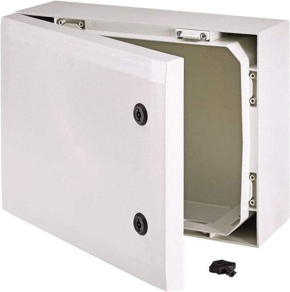 Fibox - Polycarbonate Standard Enclosure Hinge Cover - NEMA 4, 4X, 11.81" Wide x 27.56" High x 19.69" Deep, Impact Resistant - Top Tool & Supply