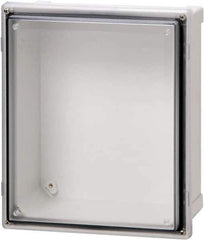 Fibox - Polycarbonate Standard Enclosure Hinge Cover - NEMA 4, 4X, 6, 6P, 12, 13, 8" Wide x 10" High x 6" Deep, Impact, Moisture & Corrosion Resistant, Dirt-tight & Dust-tight - Top Tool & Supply