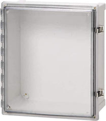 Fibox - Polycarbonate Standard Enclosure Hinge Cover - NEMA 4, 4X, 6, 6P, 12, 13, 8" Wide x 10" High x 6" Deep, Impact, Moisture & Corrosion Resistant, Dirt-tight & Dust-tight - Top Tool & Supply