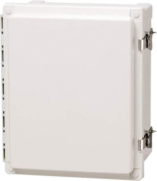 Fibox - Polycarbonate Standard Enclosure Hinge Cover - NEMA 4, 4X, 6, 6P, 12, 13, 24" Wide x 24" High x 10" Deep, Impact, Moisture & Corrosion Resistant, Dirt-tight & Dust-tight - Top Tool & Supply