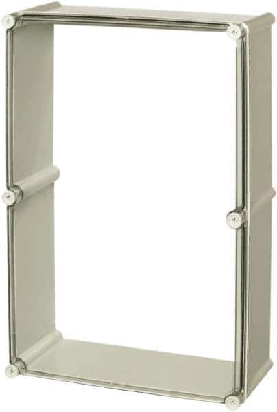 Fibox - 4X NEMA Rated, Electrical Enclosure Polycarbonate Extension Frame for Enclosures - For Use with SOLID, Includes Screws - Top Tool & Supply