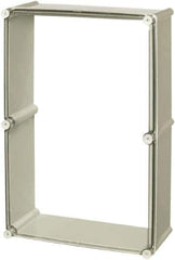 Fibox - 4X NEMA Rated, Electrical Enclosure Polycarbonate Extension Frame for Enclosures - For Use with SOLID, Includes Screws - Top Tool & Supply