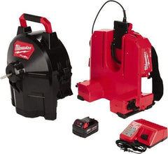 Milwaukee Tool - 18V Battery Battery Drain Cleaning Machine - For 1-1/4" to 4" Pipe, 75' Cable - Top Tool & Supply