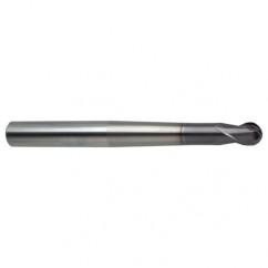4mm Dia. - 80mm OAL 2 FL 30 Helix Firex Carbide Ball Nose End Mill - Top Tool & Supply