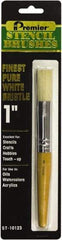 Premier Paint Roller - Stencil Brushes & Rollers Type: Stencil Brush Diameter (Inch): 1 - Top Tool & Supply