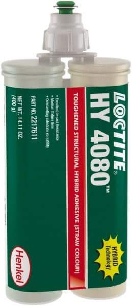 Loctite - 400 g Dual Cartridge Two Part Adhesive - 5 to 10 min Working Time, 302°F - Top Tool & Supply