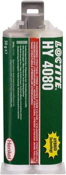 Loctite - 50 g Dual Cartridge Two Part Adhesive - 5 to 10 min Working Time, 302°F - Top Tool & Supply