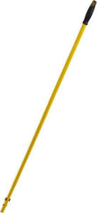 Rubbermaid - 57" Standard Metal Quick Connect Mop Handle - 1-1/2" Handle Diam, Plastic Connector, Use with All-In-One Floor Cleaning Tools - Top Tool & Supply