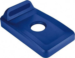 Rubbermaid - Rectangle Lid for Use with 23 Gal Rectangular Recycle Containers - Blue, Polypropylene, For Slim Jim Trash Cans - Top Tool & Supply