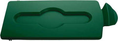 Rubbermaid - Rectangle Lid for Use with 23 Gal Rectangular Recycle Containers - Green, Polypropylene, For Slim Jim Trash Cans - Top Tool & Supply