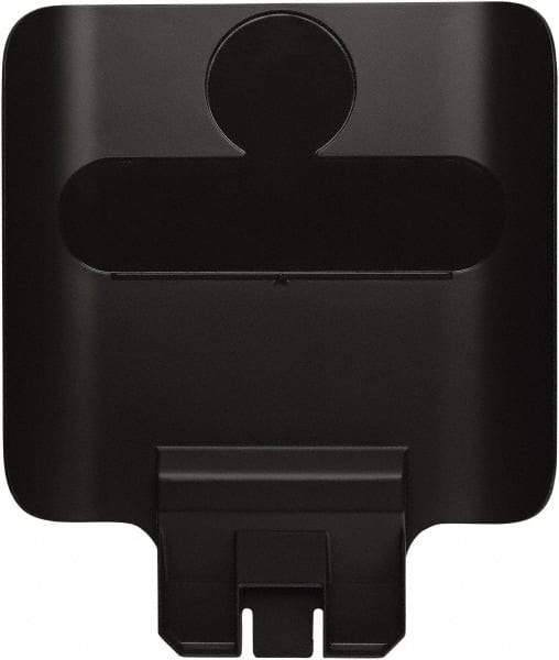 Rubbermaid - Square Lid for Use with 23 Gal Rectangular Recycle Containers - Black, Polypropylene, For Slim Jim Trash Cans - Top Tool & Supply