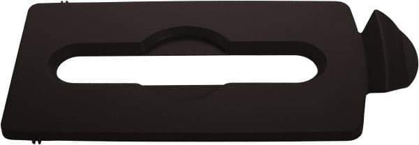 Rubbermaid - Rectangle Lid for Use with 23 Gal Rectangular Recycle Containers - Brown, Polypropylene, For Slim Jim Trash Cans - Top Tool & Supply