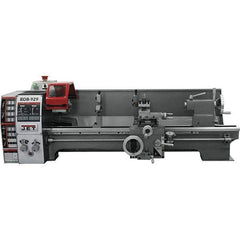 Jet - 8-3/4" Swing, 27-1/2" Between Centers, 115 Volt, Single Phase Bench Lathe - 3MT Taper, 3/4 hp, 130 to 2,000 RPM, 3/4" Bore Diam, 20" Deep x 30" High x 55" Long - Top Tool & Supply