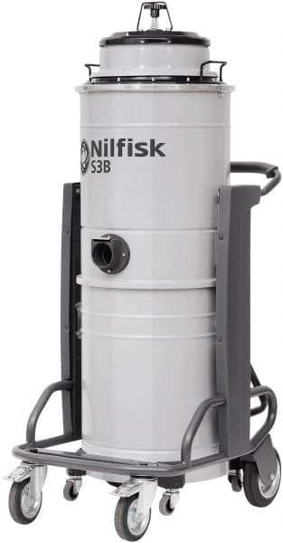 Nilfisk - 13 Gal Steel Tank, Electric Powered Wet/Dry Vacuum - 3.21 Peak hp, 100/120 Volt, 15.8 Amps, 20' Hose Fitting, Main Filter, Accessories Included - Top Tool & Supply