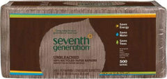 Seventh Generation - 12" Long x 12" Wide, Paper Napkins - 1 Ply, Brown - Top Tool & Supply