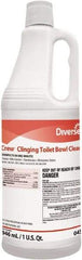 Diversey - 1 qt Bottle Liquid Toilet Bowl Cleaner - Floral Scent, Disinfectant, Nonacidic, Toilet Bowl - Top Tool & Supply