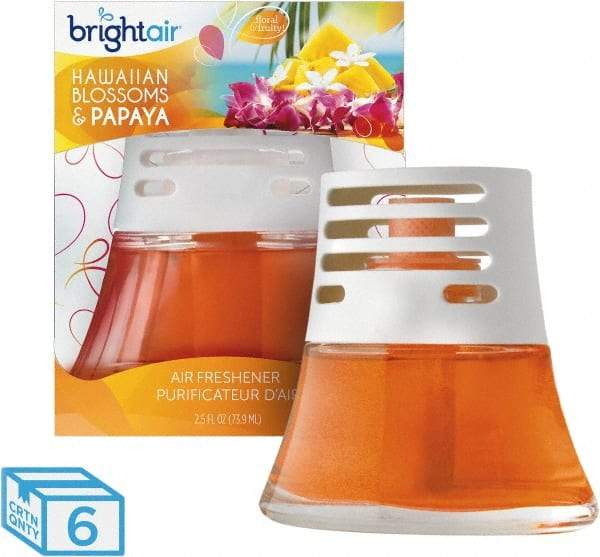 BRIGHT Air - 2.5 oz Diffuser Air Freshener - Liquid, Hawaiian Blossoms & Papaya Scent - Top Tool & Supply