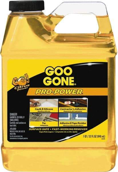 Goo Gone - 32 oz Bottle Adhesive Remover - Removes Caulk Residue, Grease, Tar, Tape, Varnish, Wax, Glue, Silicone, Contractor\x92s Adhesive, Tape Residue - Top Tool & Supply